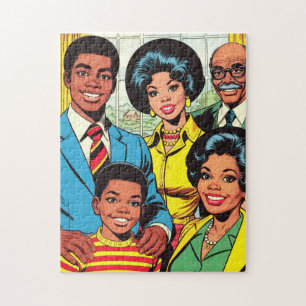 Puzzle Arte de Cómics Familiares Antiguos