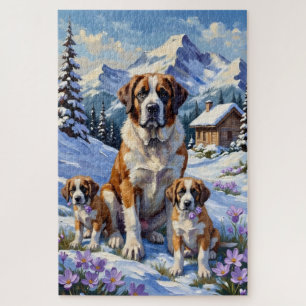 Puzzle Arte de crocus alpino San Bernardo