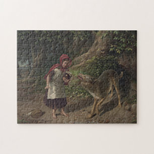 Puzzle Arte de Cuento de Hadas de Caperucita Roja Vintage