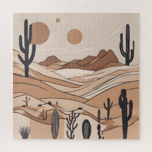 Puzzle Arte de desierto minimalista