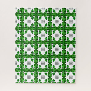 Puzzle Arte de Diamantes y Gemstone Esmeralda, Verde