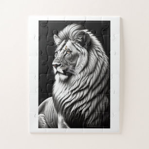 Puzzle Arte de dibujo de león