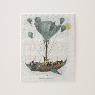 Puzzle Arte de Dirigible Globo Aerostático Antiguo