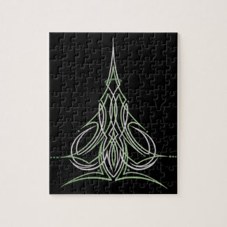 Puzzle Arte de encargo de Pinstriping de la tela a rayas