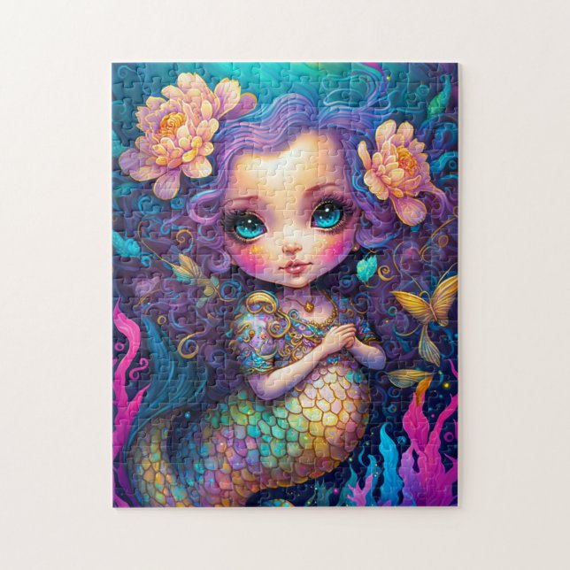 Puzzle Arte de fantasía con sirena (Vertical)