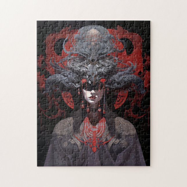 Puzzle Arte de fantasía de la Reina Demonio (Vertical)