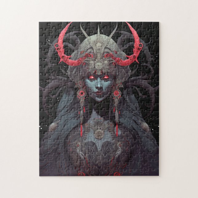Puzzle Arte de fantasía de la Reina Demonio (Vertical)
