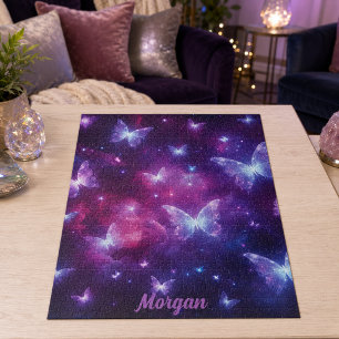 Puzzle Arte de fantasía de mariposa personalizado