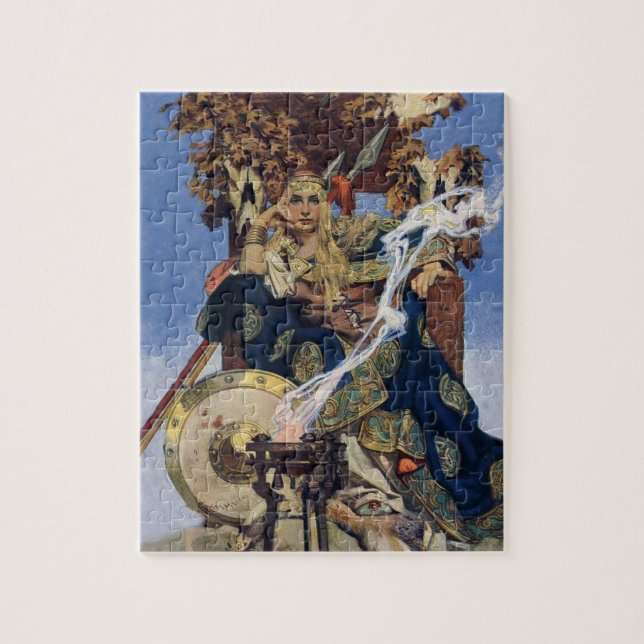 Puzzle Arte de fantasía de princesa guerrera reina maeve (Vertical)