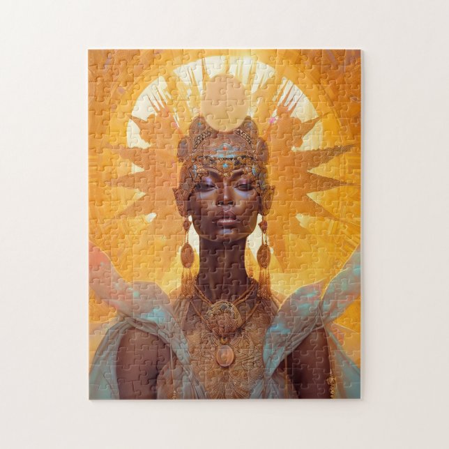 Puzzle Arte de fantasía de Sun Goddess (Vertical)