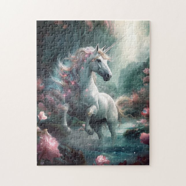 Puzzle Arte de fantasía de Unicorn (Vertical)