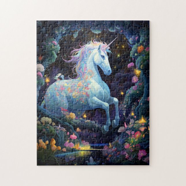 Puzzle Arte de fantasía de Unicorn (Vertical)