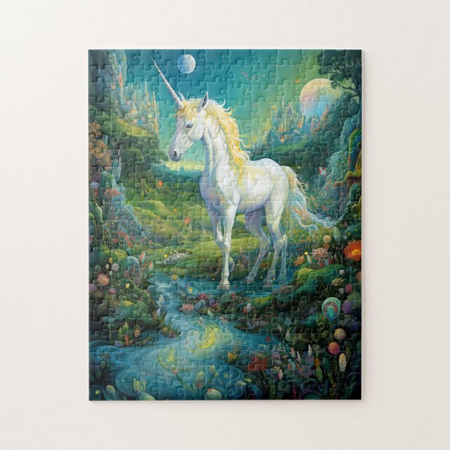 Puzzle Arte de fantasía de Unicorn (Vertical)