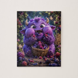 Puzzle Arte de fantasía del bosque del monstruo lindo Ban