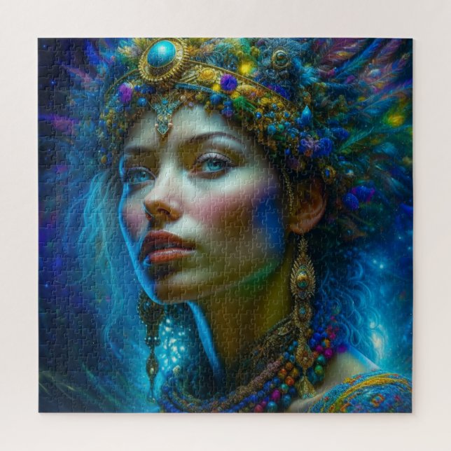 Puzzle Arte de fantasía etérea Princesa Guerrera Hermosa  (Vertical)