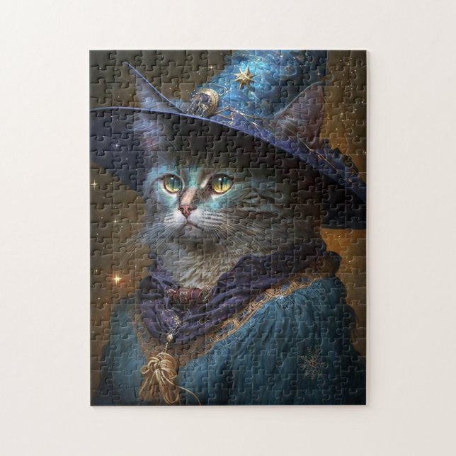 Puzzle Arte de fantasía para gatos (Vertical)