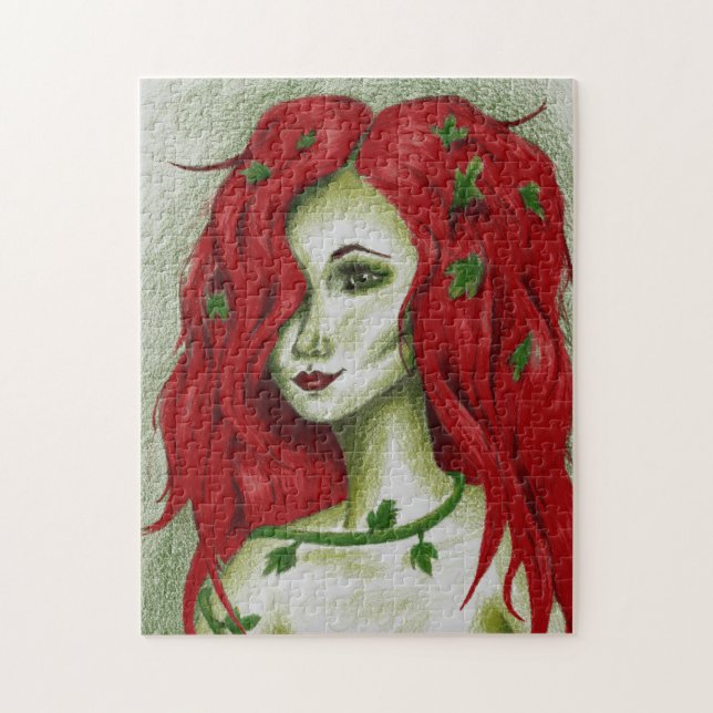 Puzzle Arte de fantasía Pixie Mujer pelirroja Ninfa de la (Vertical)
