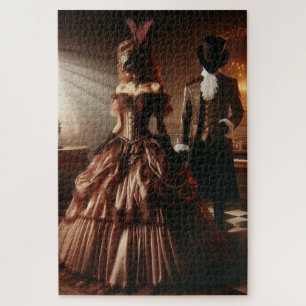 Puzzle Arte de fantasía steampunk victoriana mascarada