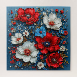 Puzzle 🌺 Arte de Flor de Amapola Vibrante para Amantes d