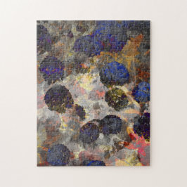 Puzzle Arte de fondo digital de patrón floral / floral