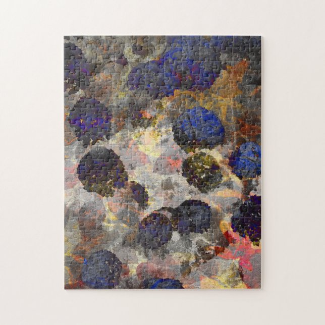 Puzzle Arte de fondo digital de patrón floral / floral (Vertical)