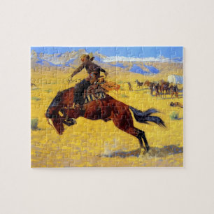 Puzzle Arte de Frederic Remington “Una mañana fría en el 