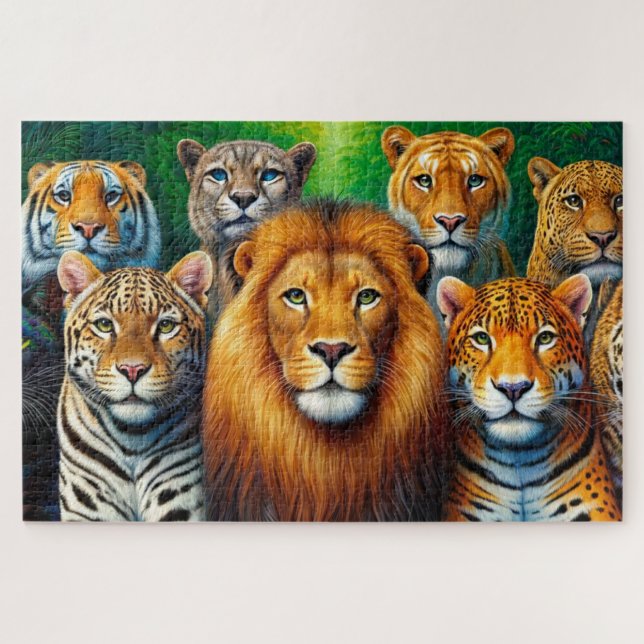 Puzzle Arte de gato (Horizontal)