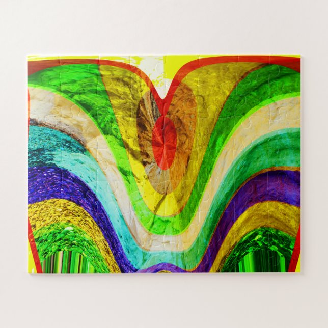 Puzzle Arte de gemas de amor oculto (Horizontal)