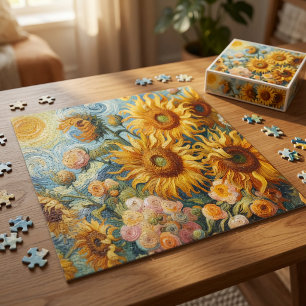 Puzzle Arte de Girasoles