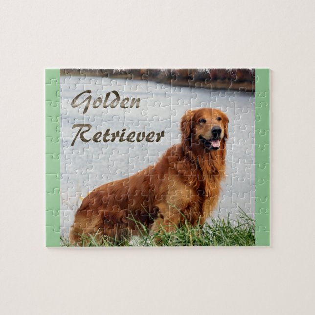 Puzzle Arte de Golden Retriever (Horizontal)