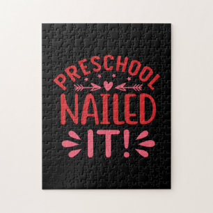 Puzzle Arte de graduación   El preescolar lo ha clavado