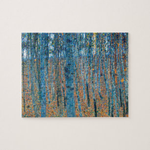 Puzzle Arte de Gustav Klimt Bosque de Hayas Vintage