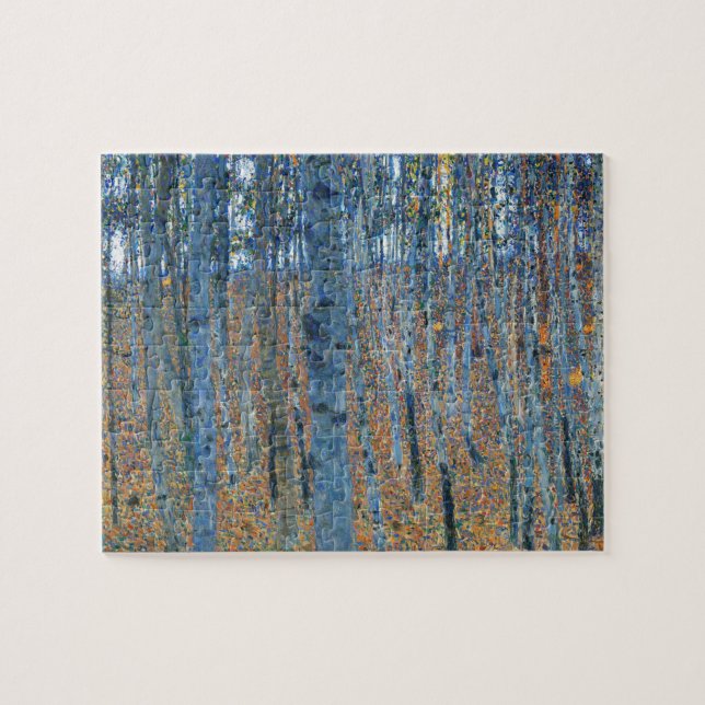 Puzzle Arte de Gustav Klimt Bosque de Hayas Vintage (Horizontal)