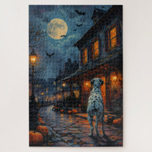 Puzzle Arte de Halloween de la caseta de bomberos embruja