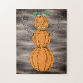 Puzzle Arte de Halloween del hombre de calabaza