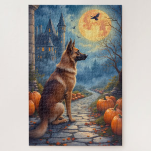 Puzzle Arte de Halloween Fantasía Oscura del Pastor de An