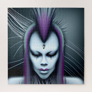 Puzzle Arte de IA Híbrido Étereo Alien Humano Distópico