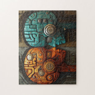 Puzzle Arte de Inteligencia Artificial Cyberpunk Futurist