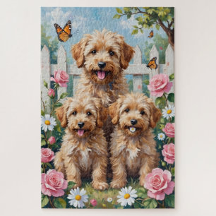 Puzzle Arte de jardín de rosas pastel de Yorkipoo
