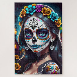 Puzzle Arte de la calavera del azúcar - Belleza cultural