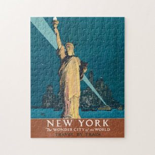 Puzzle Arte de la Estatua de la Libertad de la Ciudad Mar