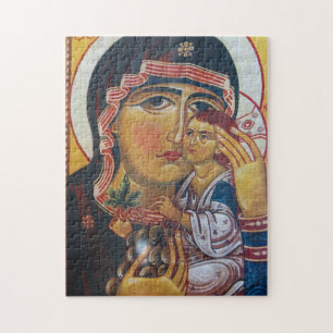 Puzzle Arte de la Madre María y Jesús