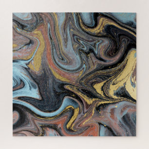 Puzzle Arte de la naturaleza de la marble Purpurina dorad