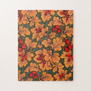 Puzzle Arte de la naturaleza del patrón floral y hoja vic