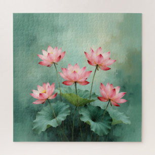 Puzzle Arte de Loto Rosa