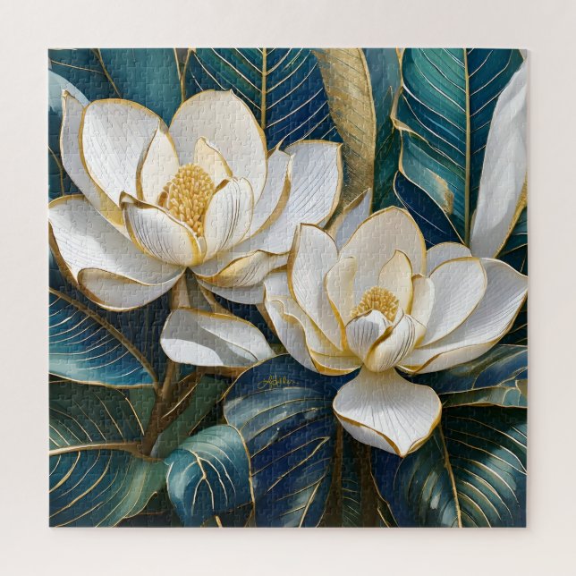 Puzzle Arte de Magnolia del Sur (Vertical)