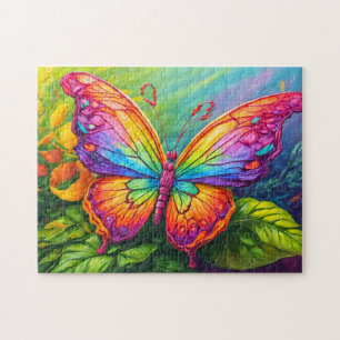 Puzzle Arte de mariposa artístico vibrante y lindo