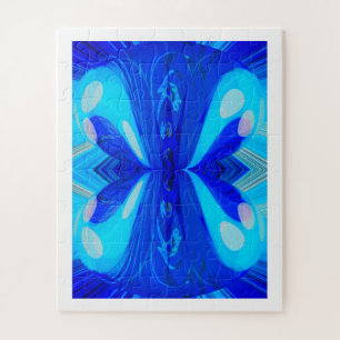 Puzzle Arte de mariposa azul