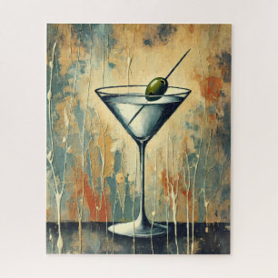 Puzzle Arte de Martini de Medios Mixtos de Mitad de Siglo