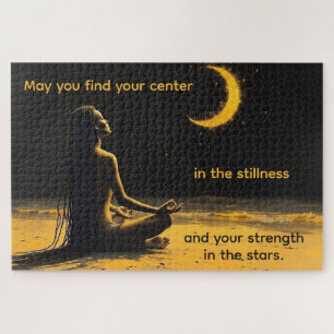 Puzzle Arte de meditación y cita inspiradora